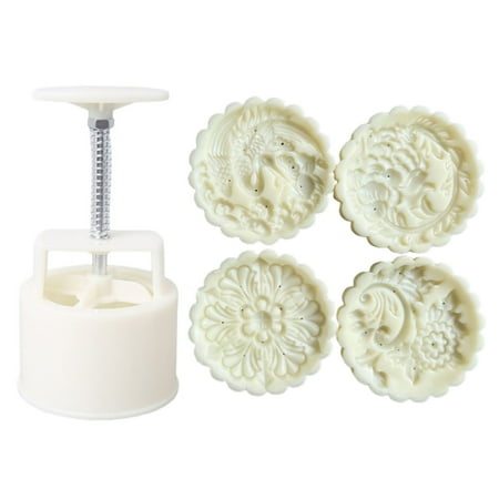 150g/200g Flower Shape Pastry Moulds Mooncake Mold Mooncake Mould Hand Pressure