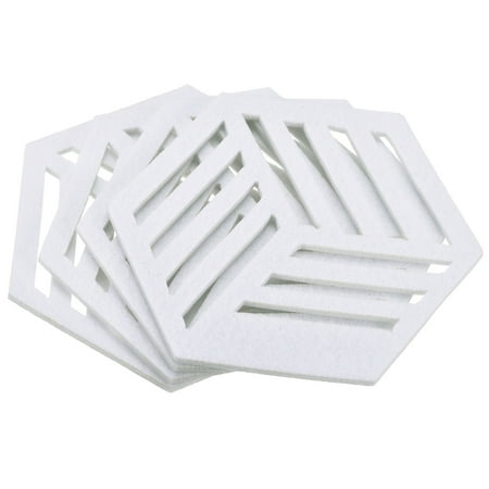 Uxcell Felt Coasters Hexagon Mat Pad Coaster for Drink Cup Pot Bowl Vase White 4 Pack
Uxcell Felt Coasters Hexagon Mat Pad Coaster for Drink Cup Pot Bowl Vase White 4 Pack