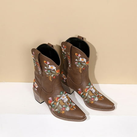 Bxzhiri Women s Plus Size Fashion Boots Thick Heel Round Toe Embroidered Boots
Bxzhiri Women s Plus Size Fashion Boots Thick Heel Round Toe Embroidered Boots