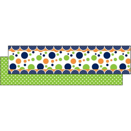 LIME NAVY DOT RIBBON RUNNERS