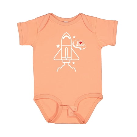 Inktastic Rocket Ship I Love Space Gift Baby Boy or Baby Girl Bodysuit