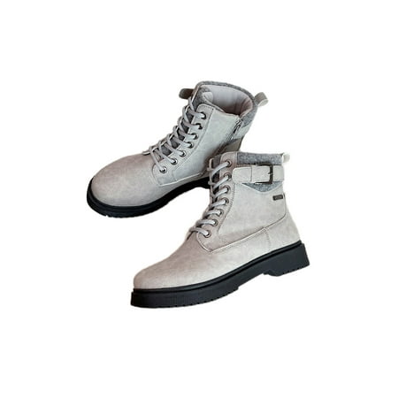 Lacyhop Womens Hiking Slip Resistant Work Booties Round Toe Comfortable Strap Buckle Combat Boot Gray 8.5
Lacyhop Womens Hiking Slip Resistant Work Booties Round Toe Comfortable Strap Buckle Combat Boot Gray 8.5