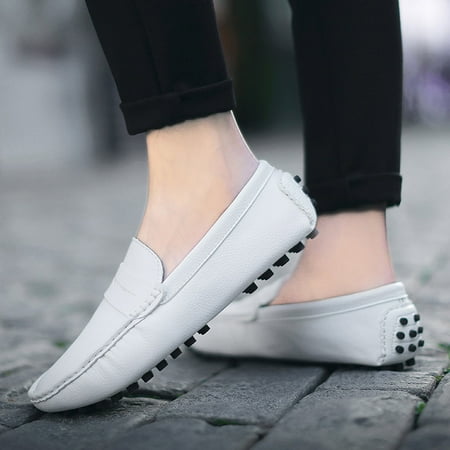 Men s Fashion Trend Lightweight Non-Slip Peas Shoes Business Shoes A Pedal