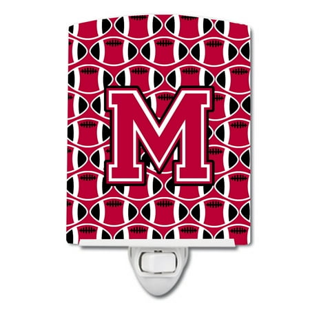 Caroline s Treasures CJ1079-MCNL Letter M Football Crimson and White Ceramic Night Light 6x4x3 multicolor
Caroline s Treasures CJ1079-MCNL Letter M Football Crimson and White Ceramic Night Light 6x4x3 multicolor