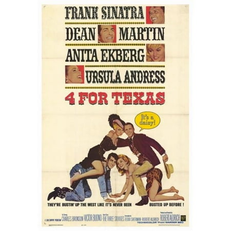 Posterazzi MOVGF1430 Four for Texas Movie Poster - 27 x 40 in.