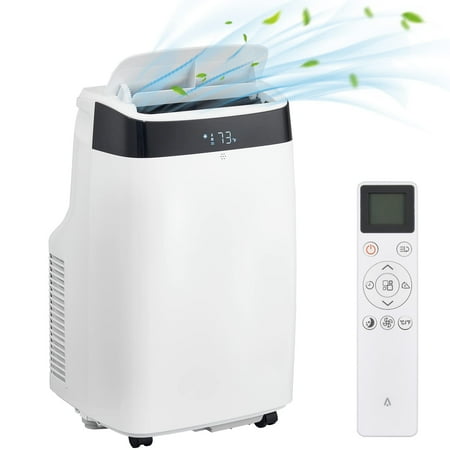 Portable Air Conditioner 10000BTU Air Cooler with Drying Fan Sleep Mode 2 Speeds 24H Timer Function Remote Control Cools Room up to 450 Sq. ft Air Cooling Fan for Home & Office Use White
Portable Air Conditioner 10000BTU Air Cooler with Drying Fan Sleep Mode 2 Speeds 24H Timer Function Remote Control Cools Room up to 450 Sq. ft Air Cooling Fan for Home & Office Use White