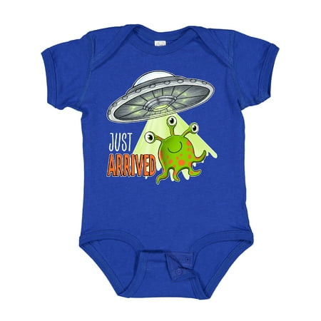 Inktastic Just Arrived- Cute Green Alien UFO Newborn Baby Gift Baby Boy or Baby Girl Bodysuit
Inktastic Just Arrived- Cute Green Alien UFO Newborn Baby Gift Baby Boy or Baby Girl Bodysuit