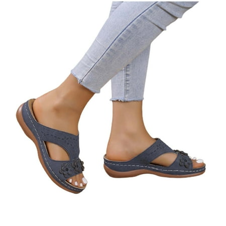 LIANGP Ladies Slippers Women Beach Sandals Hollow Casual Slippers Flat Shoes Retro Sandals Women Slope Heel Slippers Women s Shoes Blue Size 8
LIANGP Ladies Slippers Women Beach Sandals Hollow Casual Slippers Flat Shoes Retro Sandals Women Slope Heel Slippers Women s Shoes Blue Size 8