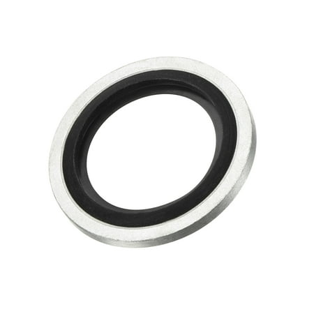 Uxcell G3/8 Carbon Steel Nitrile Rubber Bonded Sealing Washers 5 Pack