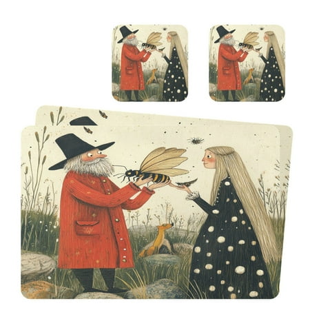 Wobogo Entomologist Placemats Coasters Set of 2 Heat-resistant Non-slip Easy to Clean Square Dinner Plate Mat
Wobogo Entomologist Placemats Coasters Set of 2 Heat-resistant Non-slip Easy to Clean Square Dinner Plate Mat