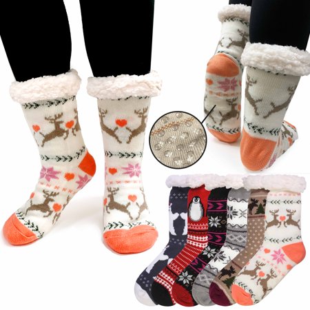 2 Pairs Slipper Socks Mens Womens Cozy Sherpa Fur Knit Thermal Winter Grip 9-11
2 Pairs Slipper Socks Mens Womens Cozy Sherpa Fur Knit Thermal Winter Grip 9-11