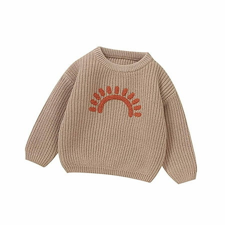 Toddler Kids Baby Girls Boys Round Neck Sweaters Baby Toddler Kids Girls Boys Long Sleeve Sweaters Warm Jacket Cotton Knit Outwear Khaki 74
Toddler Kids Baby Girls Boys Round Neck Sweaters Baby Toddler Kids Girls Boys Long Sleeve Sweaters Warm Jacket Cotton Knit Outwear Khaki 74