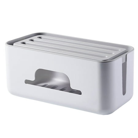 HOMEMAXS Indoor Use Cable Case Cable Organizer Box Plastic Power Line Organizer Box