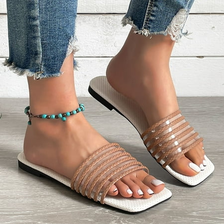 PEASKJP Sandals for Women Summer Casual Beach Women s Anti-Slip Open Toe Round Toe Floor Slippers Soft Insole for Arch Support Coffee 6.5
PEASKJP Sandals for Women Summer Casual Beach Women s Anti-Slip Open Toe Round Toe Floor Slippers Soft Insole for Arch Support Coffee 6.5