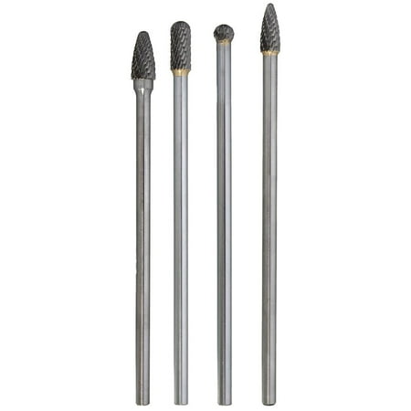 Carbide Burr Set 4Pcs Double Cut Tungsten Carbide Rotary Files Grinder Bits High accuracy for Metal Wood Carving Engraving Polishing Drilling
Carbide Burr Set 4Pcs Double Cut Tungsten Carbide Rotary Files Grinder Bits High accuracy for Metal Wood Carving Engraving Polishing Drilling
