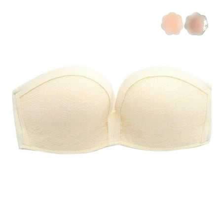 Pretty Comy Women s Strapless Bra Unlined Wirefree Minimizer Plus Size Support for Backless Dress with Nipple Covers
Pretty Comy Women s Strapless Bra Unlined Wirefree Minimizer Plus Size Support for Backless Dress with Nipple Covers
