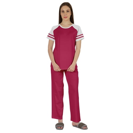 Inkmeso Solid Sleepwear Pajama Set For WoMen s Raglan Sleeve Nightwear Pj Loungewear Sets
Inkmeso Solid Sleepwear Pajama Set For WoMen s Raglan Sleeve Nightwear Pj Loungewear Sets