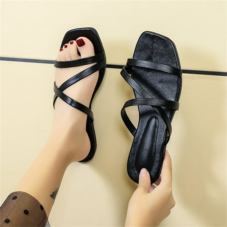 Ladies Slippers Women Shoes Flat Soft Sole Solid Color Fashion Casual Sandals And Slippers Women s Shoes Black Size 8
Ladies Slippers Women Shoes Flat Soft Sole Solid Color Fashion Casual Sandals And Slippers Women s Shoes Black Size 8