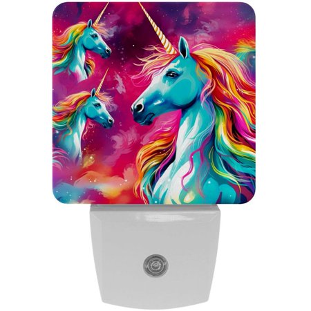 Rainbow Unicorns Square LED Night Lights - Small Portable Lighting for Any Room - Energy Efficient & Long-lasting - for Bedroom Bathroom and Hallway
Rainbow Unicorns Square LED Night Lights - Small Portable Lighting for Any Room - Energy Efficient & Long-lasting - for Bedroom Bathroom and Hallway