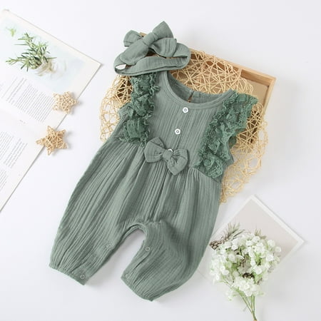 Summer Newborn Baby Girl Princess Lace Romper Sleeveless Bodysuit Clothes Headband Set
Summer Newborn Baby Girl Princess Lace Romper Sleeveless Bodysuit Clothes Headband Set