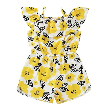 HIBRO Toddler Girls Sleeveless Romper Flowers Prints Summer Suspenders Jumpsuit Baby Girls Summer Clothes Toddler Girls Clothes 18 Months
HIBRO Toddler Girls Sleeveless Romper Flowers Prints Summer Suspenders Jumpsuit Baby Girls Summer Clothes Toddler Girls Clothes 18 Months