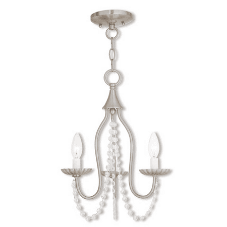 Mini Chandeliers 3 Light With Steel Drum Brushed Nickel size 13 in 180 Watts - World of Crystal
Mini Chandeliers 3 Light With Steel Drum Brushed Nickel size 13 in 180 Watts - World of Crystal