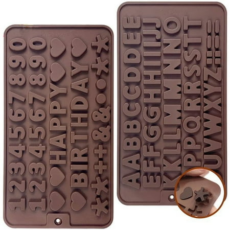 DEELLEEO 2 Packs-Silicone Letter and Number Chocolate Molds - Non-Stick Letter Chocolate Mold Made of Food Grade Silicone BPA Free Perfect for Cake Decoration Candy Chocolate Birthday Party
DEELLEEO 2 Packs-Silicone Letter and Number Chocolate Molds - Non-Stick Letter Chocolate Mold Made of Food Grade Silicone BPA Free Perfect for Cake Decoration Candy Chocolate Birthday Party