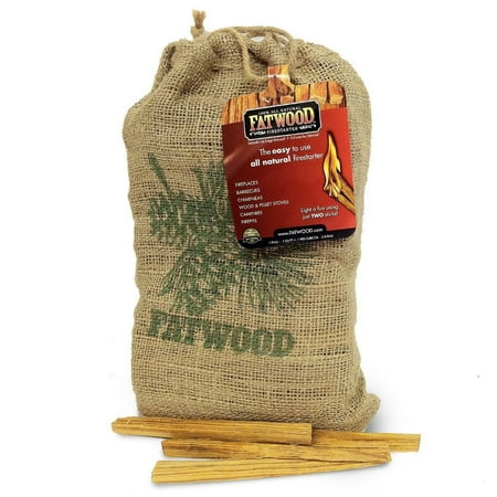 Fatwood Firestarter Fatwood Firestarter 09940 Fatwood Burlap Bag 4 Lb