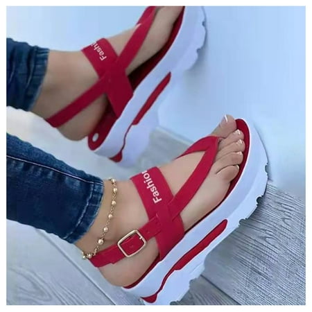 Thick Sole Beach Flip Flops for Women Soft and Wide Sandals with Leather Upper for Party Outfit Cloth ing 42 Red
Thick Sole Beach Flip Flops for Women Soft and Wide Sandals with Leather Upper for Party Outfit Cloth ing 42 Red