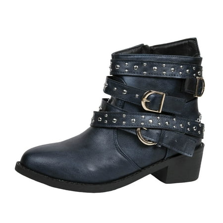DVKOVI Women s Shoes Casual Dressy Womens Western Booties Women s Punk Style Mid Calf Casual Boots Heel with Buckle Decor Short Boots for Women Low Heel Dress Shoes for Women Blue 38
DVKOVI Women s Shoes Casual Dressy Womens Western Booties Women s Punk Style Mid Calf Casual Boots Heel with Buckle Decor Short Boots for Women Low Heel Dress Shoes for Women Blue 38
