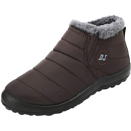 YAZI Mens Snow Boots Women Winter Anti-Slip Ankle Booties Waterproof Slip On Warm Fur Lined Sneaker
YAZI Mens Snow Boots Women Winter Anti-Slip Ankle Booties Waterproof Slip On Warm Fur Lined Sneaker