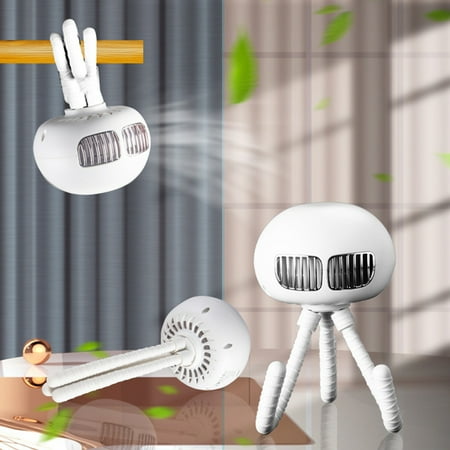 THREN Bladeless Stroller Fan Flexible Tripod Octopus Fan with 4000mAh USB Rechargeable Hand-held Small Fan with 3 Wind Speed for Camping Traveling Outdoor
THREN Bladeless Stroller Fan Flexible Tripod Octopus Fan with 4000mAh USB Rechargeable Hand-held Small Fan with 3 Wind Speed for Camping Traveling Outdoor
