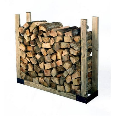 Adjustable Length and Height Log Rack Using Wooden 2x4-s