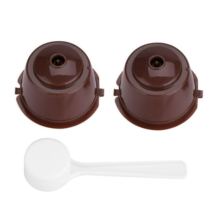 2Pcs Food Grade PP + 304 Stainless Steel Reusable Refillable Coffee Filter (Brown)
2Pcs Food Grade PP + 304 Stainless Steel Reusable Refillable Coffee Filter (Brown)
