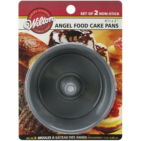Wilton 4.5 x2 Mini Angel Food Cake Pans Round 2 ct. 2105-1827