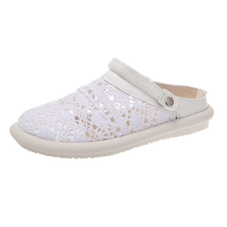 Jsezml Women s Closed Toe Sandals Boho Flowers Lace Crochet Mesh Ballet Flats Comfortable Casual Summer Dress Shoes
Jsezml Women s Closed Toe Sandals Boho Flowers Lace Crochet Mesh Ballet Flats Comfortable Casual Summer Dress Shoes