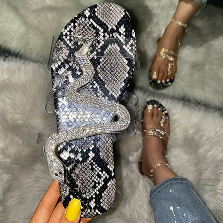Fidelma Women s Slippers Summer Ladies Sandals Flip Flops Snakeskin Pattern Flat Bottom Casual Slippers Black 37
Fidelma Women s Slippers Summer Ladies Sandals Flip Flops Snakeskin Pattern Flat Bottom Casual Slippers Black 37
