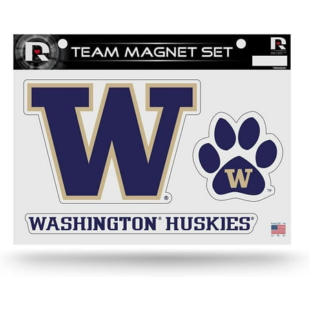 Washington Huskies University of Multi Magnet Sheet Shape Cut 8x11 Inch