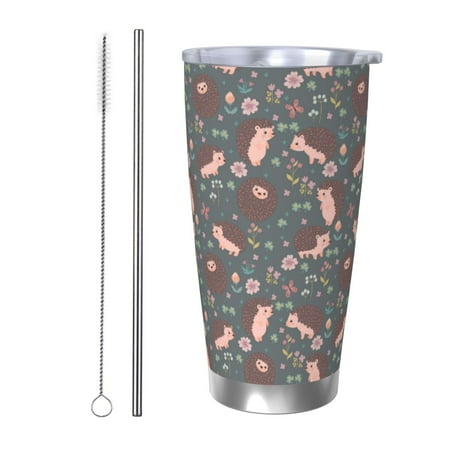 Logiee Hedgehogs and Flowers1 Print 20OZ Car Cup with Lid Stainless Steel Vacuum Insulated Double Wall Travel Tumbler Durable Insulated Coffee Mug Thermal Cup with Straw-Straw Two-piece Set
Logiee Hedgehogs and Flowers1 Print 20OZ Car Cup with Lid Stainless Steel Vacuum Insulated Double Wall Travel Tumbler Durable Insulated Coffee Mug Thermal Cup with Straw-Straw Two-piece Set