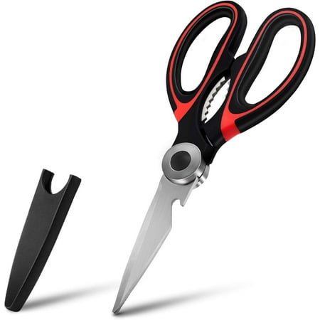 Kitchen Scissors Ultra Sharp Heavy Duty Kitchen Shears Dishwasher Safe Stainless Steel Multi-function Cooking Shears for Chicken Meat Herbs and Vegetable
Kitchen Scissors Ultra Sharp Heavy Duty Kitchen Shears Dishwasher Safe Stainless Steel Multi-function Cooking Shears for Chicken Meat Herbs and Vegetable