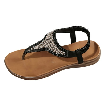 Fandiiiii Women s Summer Rhinestone Decoration Roman Flat Sandals Slippers Leather Slip on Sandals for Women Casual
Fandiiiii Women s Summer Rhinestone Decoration Roman Flat Sandals Slippers Leather Slip on Sandals for Women Casual