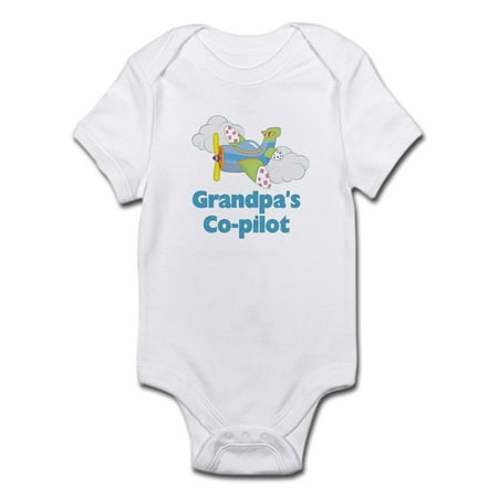 CafePress - Grandpa s Co-Pilot Boy s Baby Bodysuit - Baby Light Bodysuit