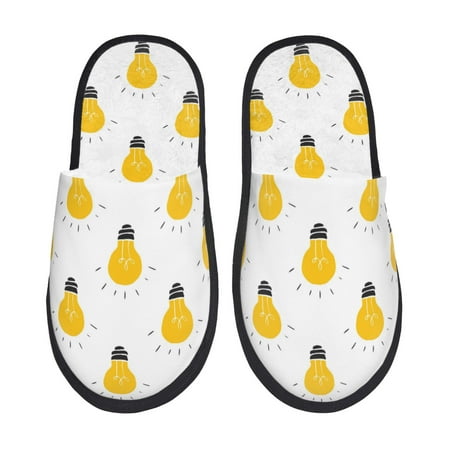 Slippers for Women/Men - Light Bulb Pattern white Soft Plush Warm Slip-on Slippers House Slippers Indoor House Shoes
Slippers for Women/Men - Light Bulb Pattern white Soft Plush Warm Slip-on Slippers House Slippers Indoor House Shoes