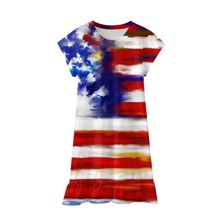 Toddler Girls Casual Dresses Kids Dresses Clearance Toddler Kids Baby Girls Independence Day Fashion Cute Short Sleeve Star Print Dress
Toddler Girls Casual Dresses Kids Dresses Clearance Toddler Kids Baby Girls Independence Day Fashion Cute Short Sleeve Star Print Dress