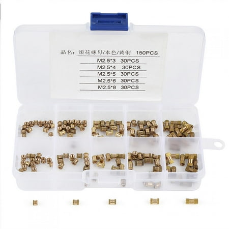 Cergrey Brass Insert Embedded Nut 150 Pcs/Set Workshop Supplies For Repair Accessories Workshop Tools Repair Hardware
Cergrey Brass Insert Embedded Nut 150 Pcs/Set Workshop Supplies For Repair Accessories Workshop Tools Repair Hardware