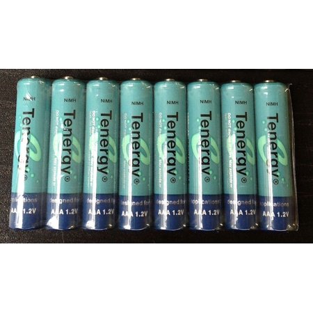 Tenergy 1000mAh AAA 1.2V NiMH Rechargeable Batteries - 8 Pack + FREE SHIPPING!