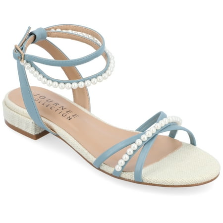 Journee Collection Womens Tulsi Faux Pearl Ankle Strap Covered Block Heel Sandals
Journee Collection Womens Tulsi Faux Pearl Ankle Strap Covered Block Heel Sandals