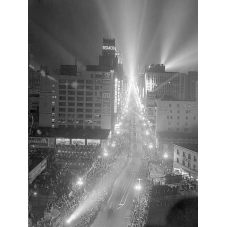 Boulder Dam Power Celebrated in Los Angeles Print Wall Art