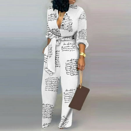 Aayomet Jumpsuits For Women Women Jumpsuit Button Romper Playsuit Sleeves Long Print Pocket Long Casual Women s Jumpsuit White S
Aayomet Jumpsuits For Women Women Jumpsuit Button Romper Playsuit Sleeves Long Print Pocket Long Casual Women s Jumpsuit White S