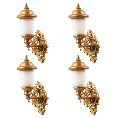 NUOLUX 4pcs Decorative Miniature Wall Lamp Model Doll House Sand Table Wall Lamp Decor
NUOLUX 4pcs Decorative Miniature Wall Lamp Model Doll House Sand Table Wall Lamp Decor